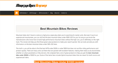 Desktop Screenshot of mountainbikesreviewer.com